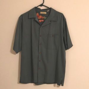 Caribbean Hawaiian Style Button Down Shirt Size M